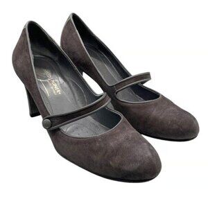 Donald J‎ Pliner Round Toe Suede Heels 8.5